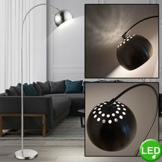 RGB LED Retro Steh Lampe Fernbedienung Farbwechsel Wohnraum Stand Big Light