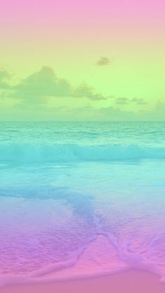 pink purple and green
