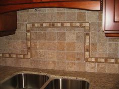 subway tiles with mosaic accents | backsplash with tumbled subway tiles with mosaic accents | backsplash with tumbled