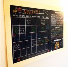 151 best chalkboard calendar fall september october november november calendar decorations