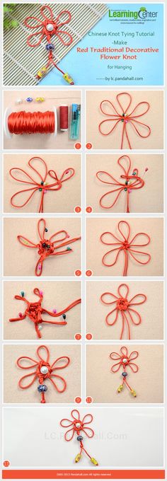 Asian Knot 08 Flower Dragonfly Insect Decorative Tie
