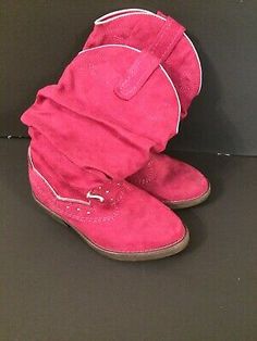 NWT Maroon Rhinestone Toddler Girls Fashion Hiker Boots