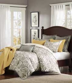 103 Best Master Bedroom Ideas And Bedding Images In 2019 Bedrooms Elegant Gray Master Bedroom Decorating Ideas Rhoades Grey Damask Comforter Set Decor