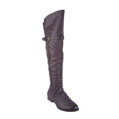 11 B DailyShoes Womens Fashion-Hi Over The Knee Thigh High Boots Fashion-Hi White PU White Pu M