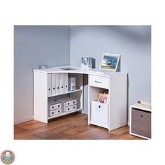 Mobile scrivania scrittoio a scomparsa bianco 004582BO | Porta Pc ... Mobile scrivania scrittoio a scomparsa bianco 004582BO | Porta Pc ...