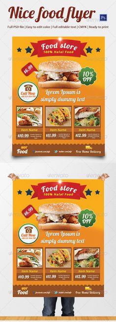 Food flyer design Flyer Design Awesome Pinterest Steak and - food flyer template Food flyer design Flyer Design Awesome Pinterest Steak and - food flyer template