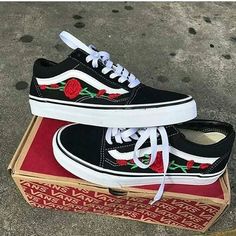 vans roses flower vans roses flower