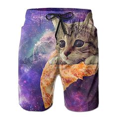 Dabbing Unicorn Heart Men Girls Kid Galaxy Space Teen Swim Trunks Bathing Suit Shorts Board Beach