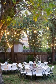 Backyard party setup ideas