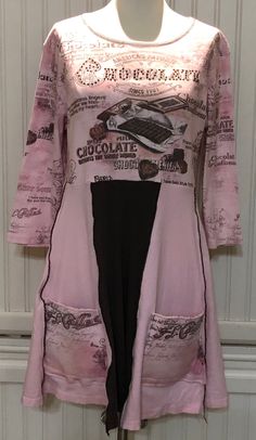 Upcycled Free People Cotton Aztec Print blouse With Ecru Lace Elbow Patches Size Small