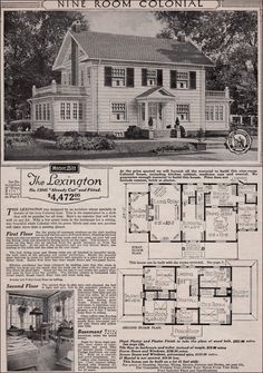 1928 Colonial Revival with second story porch. | For the Home ... 1928 Colonial Revival with second story porch. | For the Home ...