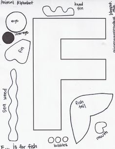 letter of the week crafts for letter f preschool activities letter f template
