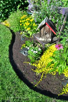 465 Best Flowers For My Yard Pots Images On Pinterest How To Cut Edges For Flowerbeds Like A Pro Via Funky Junk Interiors Flower Bed Edging