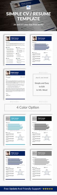 Simple Resume - Minimal Clean Resume Template Simple resume, Ai - resume cv definition Simple Resume - Minimal Clean Resume Template Simple resume, Ai - resume cv definition