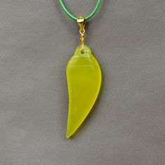 Yang green dry blue square pendant jade pendant Natural jade necklace pendant