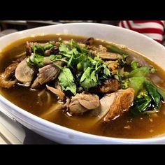 33 Best Aura Thai Restaurants That Deliver Images On Pinterest Duck Noodle Soup Rich Flavored Broth Served With Rice Noodles Sliced Chinese Broccoli And Bean Sprouts Aura Thai Food