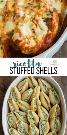 This Ricotta Stuffed Shells recipe is creamy, comforting, easy to make ahead and freezer friendly! Perfect for freezer meal prep and busy weeknights. #pasta #dinner #cheese #recipe #recipes freezer meal | pasta recipe | dinner recipe