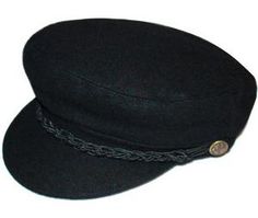 Broner Hats Mens Greek Fisherman Cotton Twill Hat Black