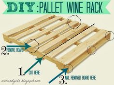 how to make wine racks out of pallets - Google Search
