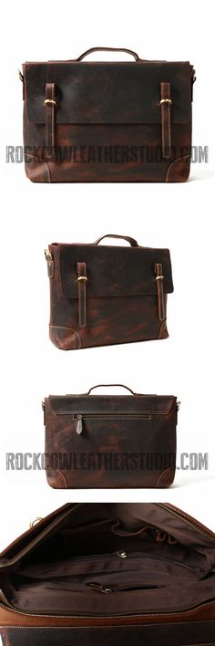 Business Briefcase Mens Shoulder 16 Inch Leather Laptop Messenger Bag Leather Crossbody Work//Day Bag Coffee Vintage Briefcase,Canvas Briefcase Satchel,Leath