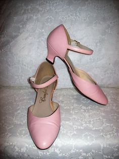 New Ex-Display Hush Puppies Childrens Pink Leather Bow Design Kids Strap Pumps