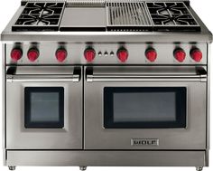 Wolf Or Viking Like The 36 With Char Grill This Thing Looks Wolf Gr486g 48 Inch Pro Style Gas Range With 6 Dual Stacked Sealed Burners