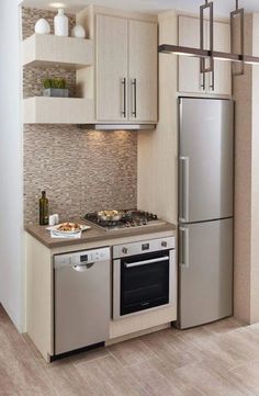 Compact Kitchen Design Ideas Extraordinary Chic Compact Kitchen For A Small Space A Great Idea For A Studio Inspiration Design Compact Kitchen Design Ideas Fascinating Chic Compact Kitchen For A Small Space A Great Idea For A Studio Decorating Design