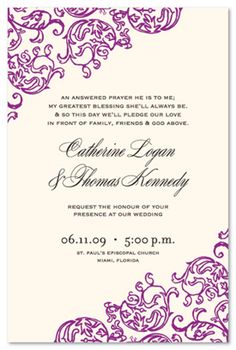 wedding invitation example