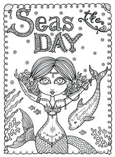 Chubby Mermaid Coloring Pages