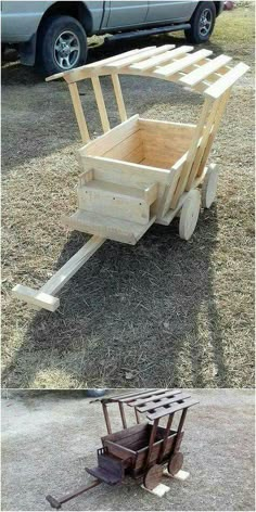 Cute old timey wagan Wooden Pallets, Woodworking, Pallet Projects, Madera, Pallet Diy, Diy Woodworking, Diy Pallet Projects, Diy Wood Projects