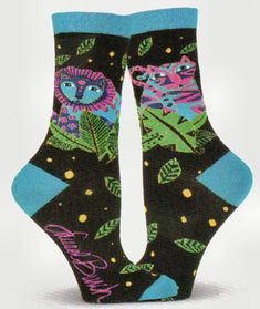 K.Bell Endangered Lowland Gorillas Charcoal Gray Ladies Womens Crew Socks New