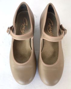 Girls Womens Capezio Mary Jane Tap Shoe Style 3800 Tan Tap Shoe