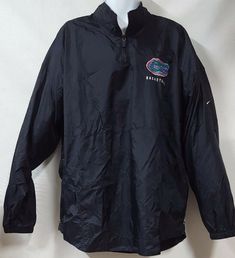 Nike Half Zip On Field Florida Gators UF Windbreaker Jacket Gray Blue SZ 4XL