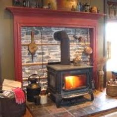 66 Best Wood Stove Decor Images Fireplace Set Stoves Diy Hearth With Woodstove Wood Stove Decor Wall