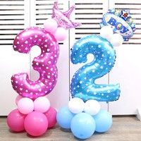 Baby Boy Girl Letter Foil Helium Balloons Pink Blue Baby Shower Birthday Party D