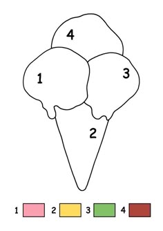 Its A Color By Numbers Ice Cream Printable For Kids Do You Know Your And Colors Well Grab Cra Its A Color By Numbers Ice Cream Printable For Kids Do You Know Your And Colors Well Grab Cra