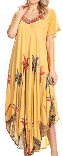 Summer Georgette Tunique Caftan Robe Imprimé Vacances Taille Unique 14 16 18 20 22 24 A
