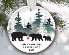SLOTH COUPLE Christmas Ornament HAND MADE Polymer Clay CAN BE PERSONALIZED
