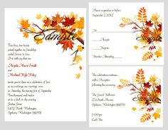 42 Best Fall Free Printables Images Blue Prints Holidays Fall Invitations Free Wedding Invitation Templates Envelopes Invites