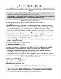 nursing resume sample