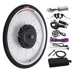 AW 22.5 Electric Bicycle Front Wheel Frame Kit for 26 48V 1000W 470RPM E-Bike