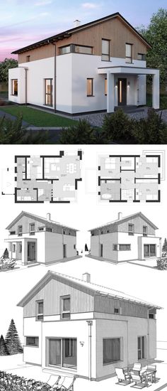Modern Country Style Architecture Design House Plan MITWACHSHAUS - plan de maison moderne 3d Modern Country Style Architecture Design House Plan MITWACHSHAUS - plan de maison moderne 3d