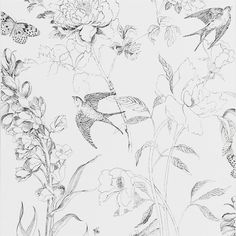 214 Best Black And White Wallpaper Images Designer Sibylla Garden Black And White Wallpaper