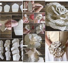 How To Make Storybook Paper Newspaper Roses How To Make Storybook Paper Newspaper Roses