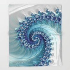 Fractal Art Design by Jillian Bout d'chou Pillow White Dodo Design