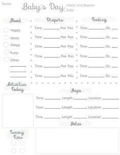 daily chart for nannies handy charts yourparenting nannying
