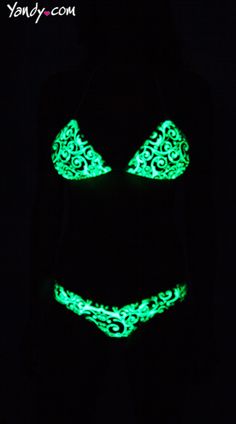 Glow in the dark bikini Let me lick your dick