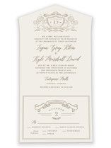 all in one wedding invitations by minted classic crest wedding