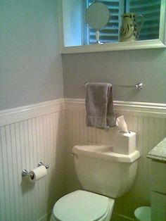 Vintage Inspired Guest Bathroom Reveal | Picture frame molding ... Vintage Inspired Guest Bathroom Reveal | Picture frame molding ...
