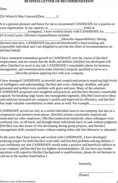 Employment Letter Of Recommendation Template Cool Business Case Template Templates&forms Pinterest Employment Letter Of Recommendation Template Best Business Case Template Templates&forms Pinterest